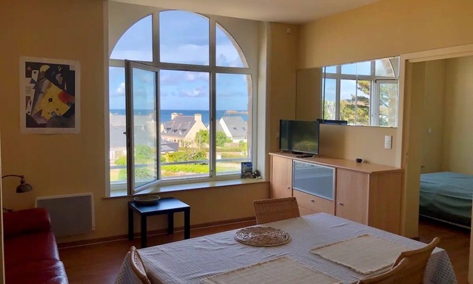 Plougasnou Apartamento | Bel Appartement vue sur Mer - à 200 Mètres de la Plage de Primel