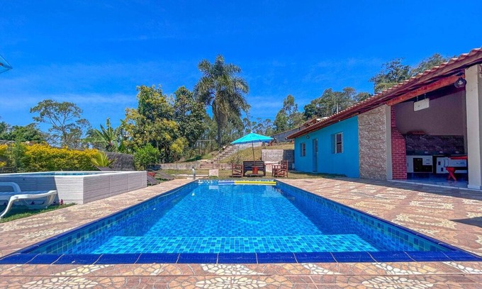 Mato do Gado Casa | Bela chácara com lazer completo e WiFi - Ibiúna/SP