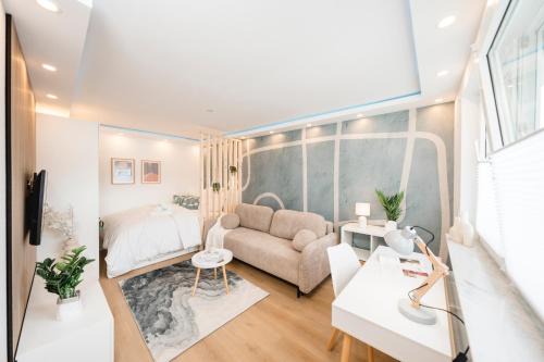 Pforzheim Apartamento | BellaBene modernes Studioapartment in zentraler Lage mit Balkon, Arbeitsplatz, Parkplatz