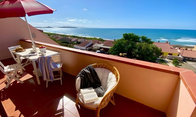 Funtana Meiga Apartamento | Bellavista - Apartment with Panoramic Terrace in the Sinis Peninsula