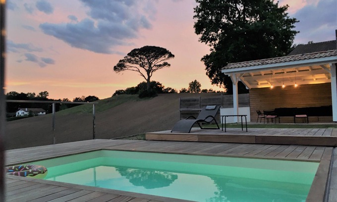 Saint-Barthelemy Casa | Belle Villa Avec Piscine, Calme, Proche des Plages, Entre Landes et Pays Basque