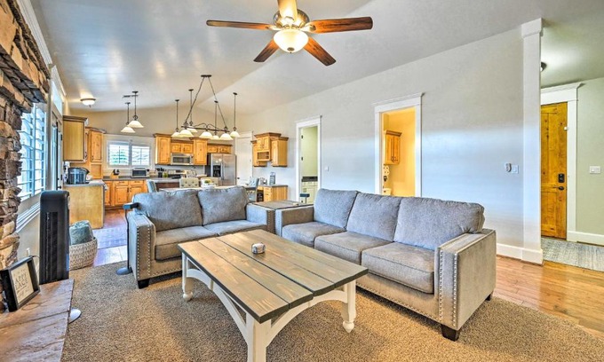 Flagstaff Casa | Bellemont Family Home with Hot Tub and Playground Set