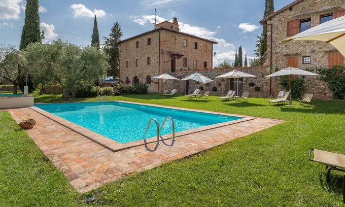 San Pietro in Bossolo Cabaña | Acogedora casa de campo en Tavarnelle Val di Pesa con piscina