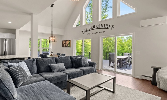 Great Barrington Casa | Berkshires Best/Large Deck with Hotub, Basement with Game room & Fitness room