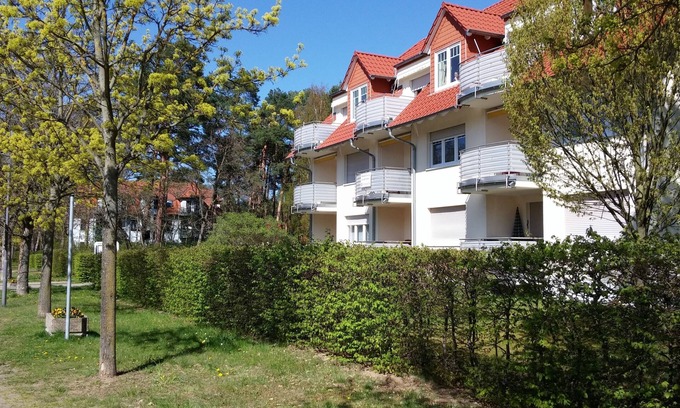 Bad Saarow Apartamento | ¡La mejor ubicación directamente en el Saarow Therme! 100 m. al Scharmützelsee!