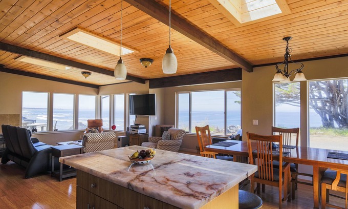 Fort Bragg Casa | Mejor vista al mar en la costa de Mendocino
