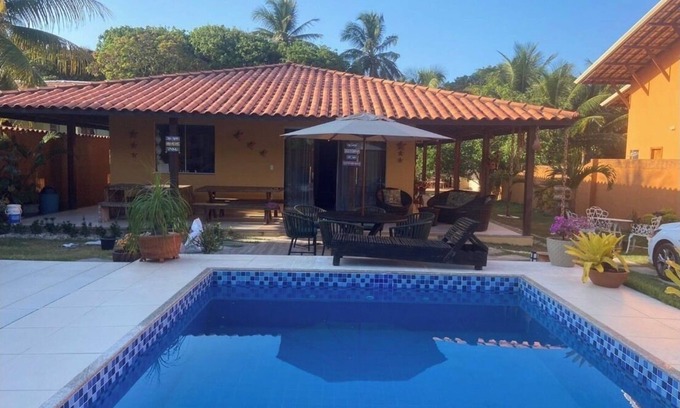 Olivenca Casa | Nueva piscina grande y cómoda, barbacoa, sala de juegos, WIFI, a 30 metros del mar.