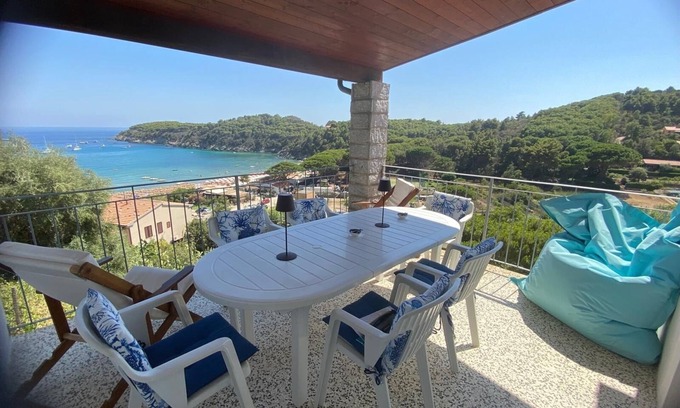 Elba Island Apartamento | precioso apartamento con terraza con vistas al mar