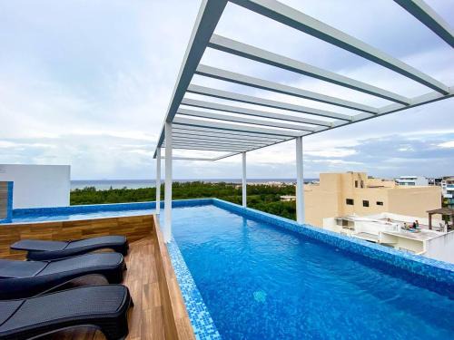 Luis Donaldo Colosio Apartamento | Best Studio at 5th Ave with Pool Gym Steps to Beach
