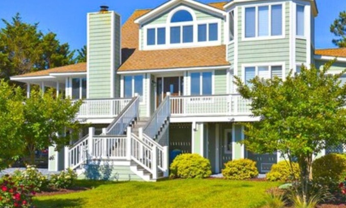 Bethany Beach Casa | Bethany Village Oceanside Home on Private Beach