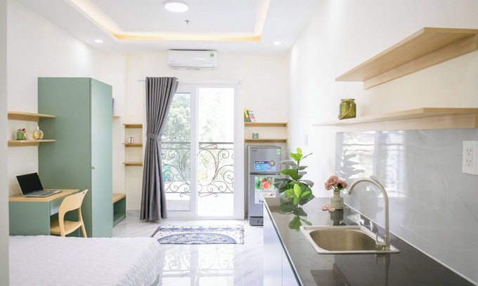 Phu Nhuan Apartamento | Between airport & D1 center, with balcony, fast wifi (fiber), check-in 24/7