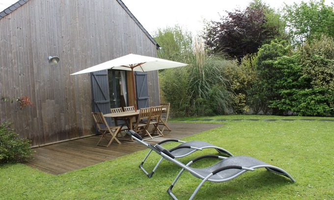 Saint-Jouan-des-Guerets Casa | Entre Saint Malo y Dinard para 4 personas.