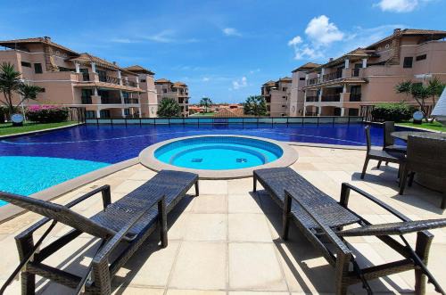 Porto das Dunas Apartamento | Beverly Hills 2 Suítes Apto Completo 500m Praia