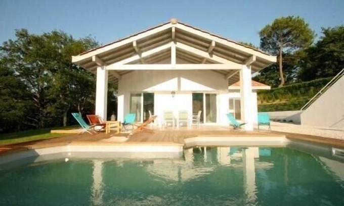 Arcangues Villa | país vasco biarritz-arcangues bord golf, villa de diseño, piscina jardín