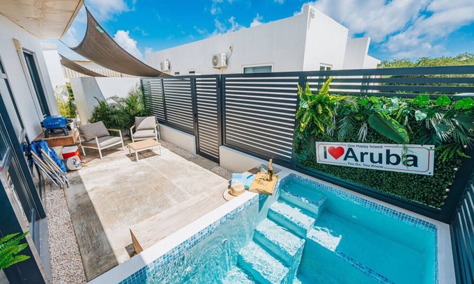 Cunucu Abao Condominio | BibaDushi.Private Pool 3min to EAGLE BEACH