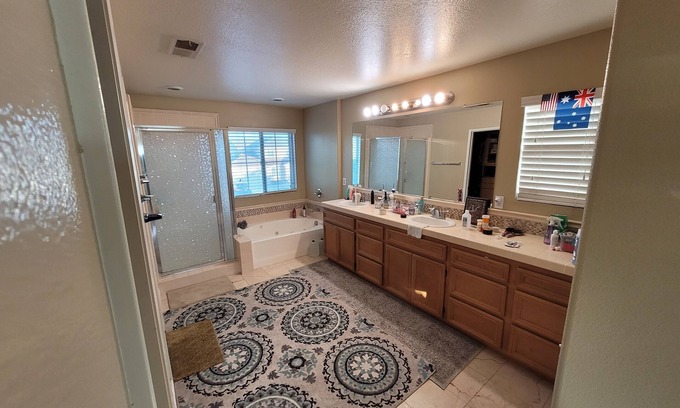 Eastvale Casa | Big Master bedroom with own bathroom toilet and wardrobe