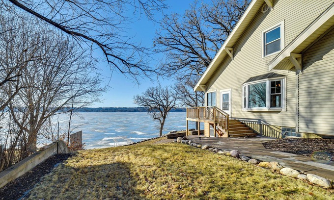 Ortonville Casa | Big Stone Lake Access: Home w/ Private Beach