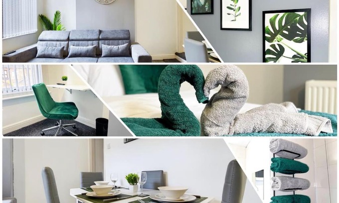 Stoke-on-Trent Casa | Birks House By RMR Accommodations - NEW - Sleeps 8 - Modern - Parking