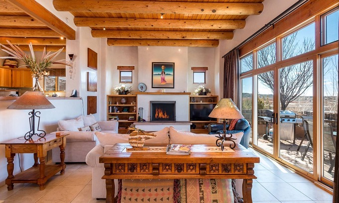 Tesuque Casa | Bishop's Villa K | Fireplaces, Patio, Pool Access