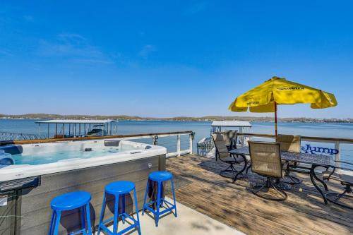 Lake Ozark Casa | Bittersweet Lakefront Retreat with Hot Tub and Dock!