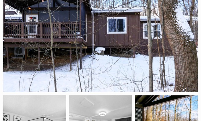 Streetsboro Cabina | Black Bear At Heron Hill Retreat Hot Tub On Lake!