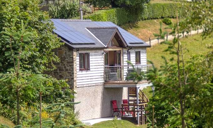 Builth Wells Cabaña | Vista a la montaña negra, LLANAFAN FAWR