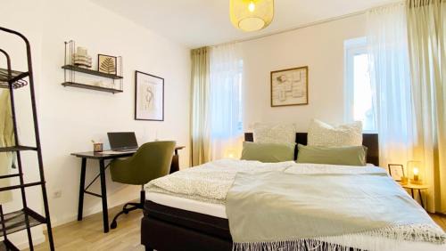 Jena-Zentrum Apartamento | Bloßfeld-Apartments Geräumige Stadtoase mitten im Zentrum mit 3 Schlafzimmern, Gratis Parkplatz, W-Lan, Netflix