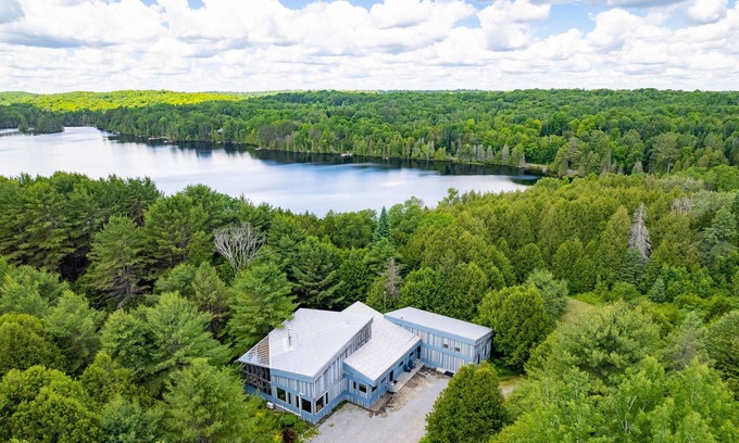 North Kawartha Cabaña | Blue Chalet located at Talan lake on 7 acer of forest and land with Private dock