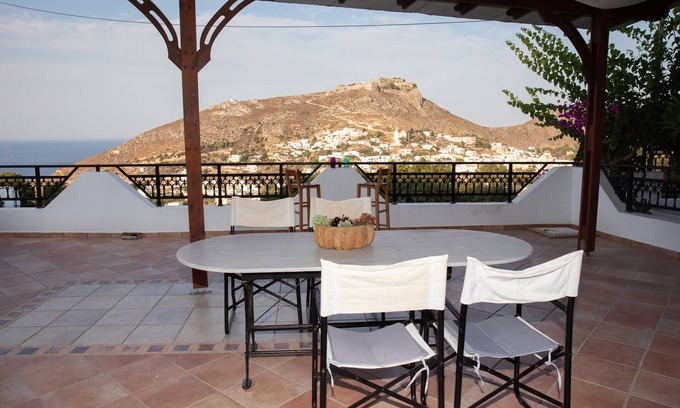 Leros Casa | Blue Heaven. Enjoy Sun and Magnificent View in a Peaceful Garden.