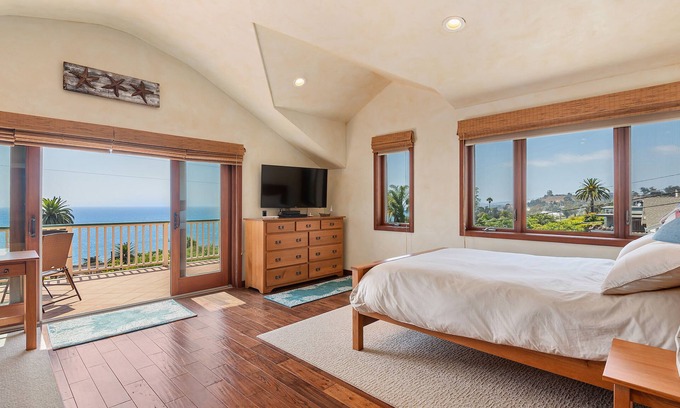 Summerland Casa | Blue Ocean View Retreat | Steps from the Beach | Perfect Coastal Getaway