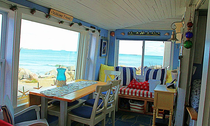Camp Ellis Cabaña | Blue Pearl Cottage Saco Maine Impresionantes vistas al mar, vista al mar, Se aceptan mascotas