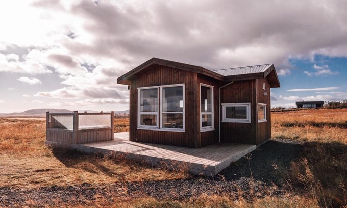 Reykholt Casa | Blue View Cabin 6B With private hot tub