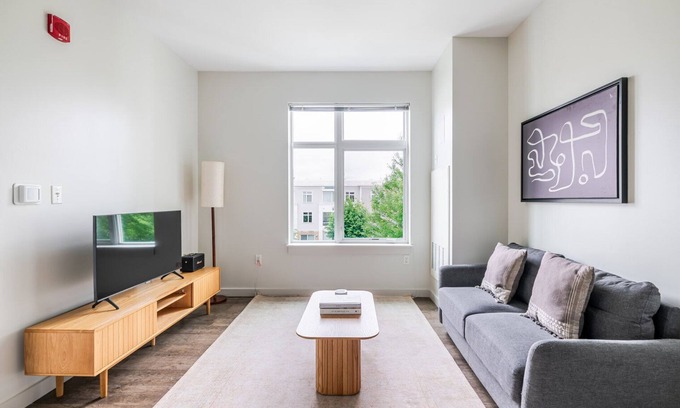 Cambridgeport Apartamento | Blueground | Cambridgeport, rooftop, nr MIT