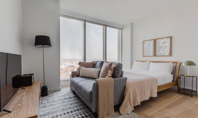 Downtown Brooklyn Apartamento | Blueground | Downtown BK, gym & w/d, nr BAM