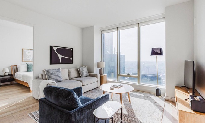 Downtown Brooklyn Apartamento | Blueground | Downtown Brooklyn, rooftop, nr Barclays Center