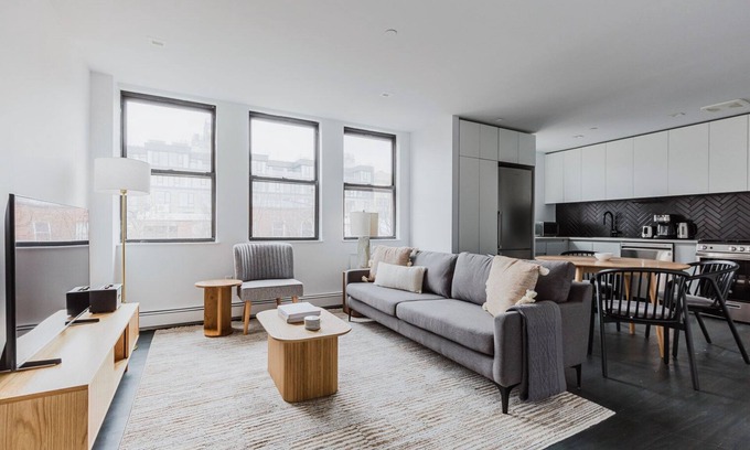 Downtown Brooklyn Apartamento | Blueground | Dumbo, rooftop & w/d, nr bridge