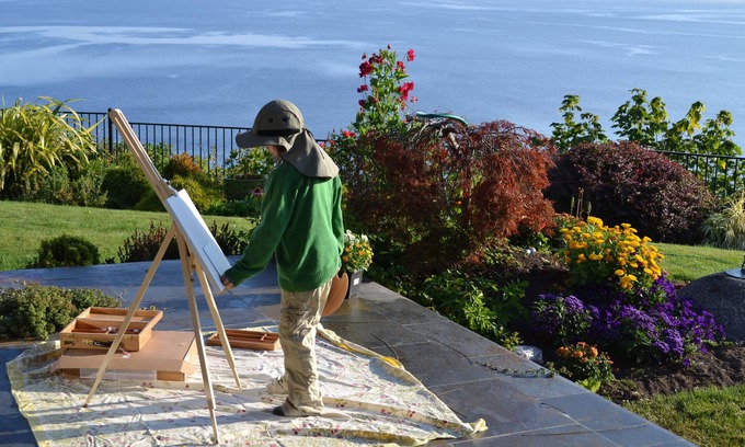Rollingbay Casa | Casa moderna en la isla de Bainbridge con vistas al océano y al horizonte de Seattle