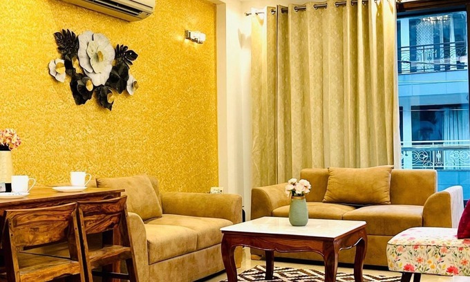 Greater Kailash Apartamento | BluO Modern 1BHK - M Block Greater Kailash