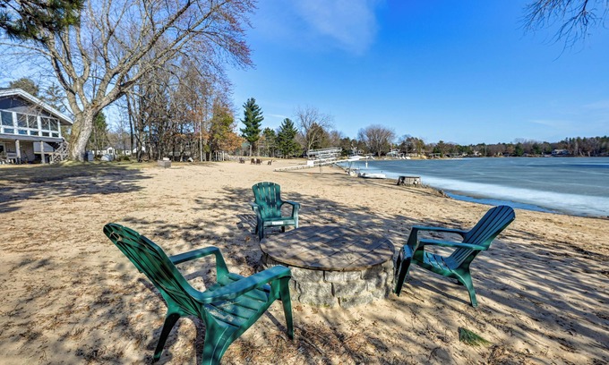 Nekoosa Casa | Boat Dock, Hot Tub & Deck: Lakefront Nekoosa Home!