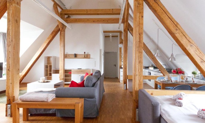 Erfurt Old Town Apartamento | BohnApartments Altstadt-Loft - Wasserbett - Parkplatz - WLAN - Zentrum