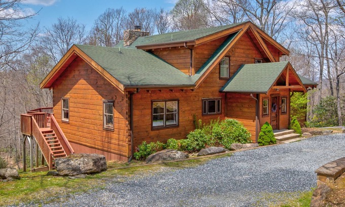 Boone Casa | Boles Lodge - 5BR, 3BA - Bañera de hidromasaje - Sala de juegos - Chimenea al aire libre