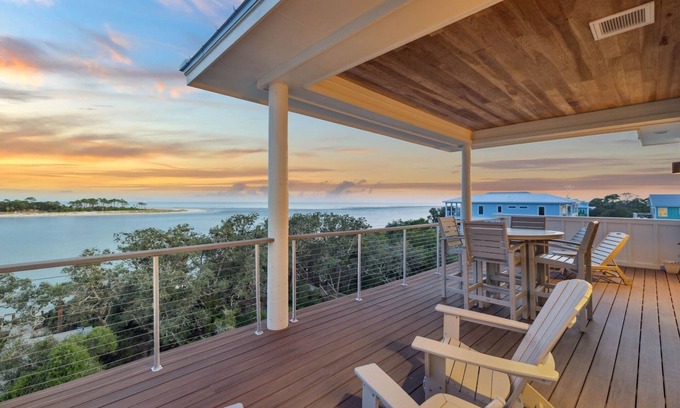 Port St. Joe Casa | Book for Fall! Beach and Gulf Views! St. Vincent Island! Private Saltwater Pool!