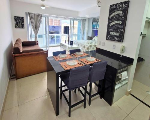 Pompeia Apartamento | Book Santos Unlimited 1216 - Vista Lateral do Mar