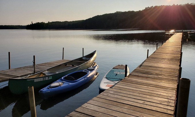 Boulder Junction Cabina | Boulder Lake waterfront home- Kayaks, Canoes and Bike Trail Access