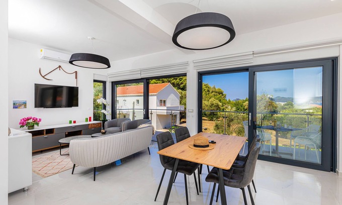 Lopud Island Apartamento | Boutique 2 bedroom apartment with terrace