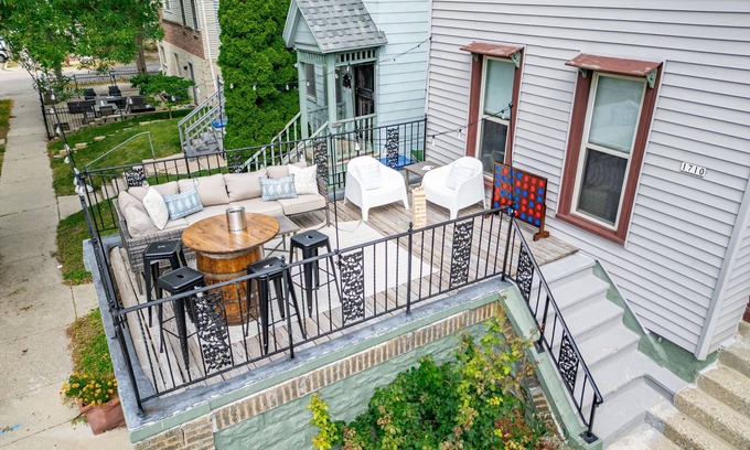 Lower East Side Casa | Brady St Retreat! 4BR House w Patio & Fenced Yard