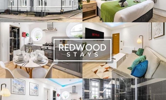 Rushmoor District Apartamento | BRAND NEW, 1 Bed 1 Bath, Modern Town Center Apartment, Netflix By REDWOOD STAYS