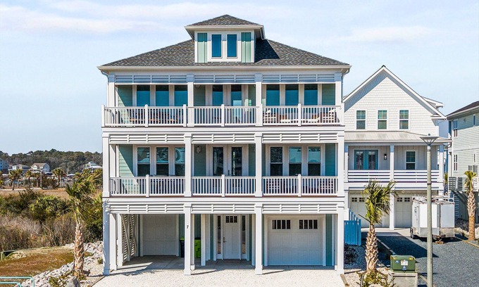 Ocean Isle Beach Casa | "BRAND NEW" 5BR Retreat w/ Private Pool in Exclusive Gated Ocean Isle Beach