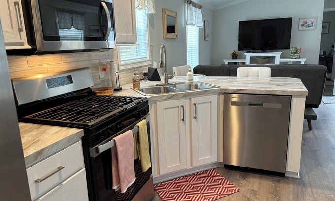 Arundel Casa | Brand new cozy home with open floor plan near Kennebunk and Maine coast.