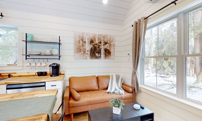 Bucksport Cabina | Brand-new dog-friendly home near Hancock Pond with firepit, grill, streaming, AC
